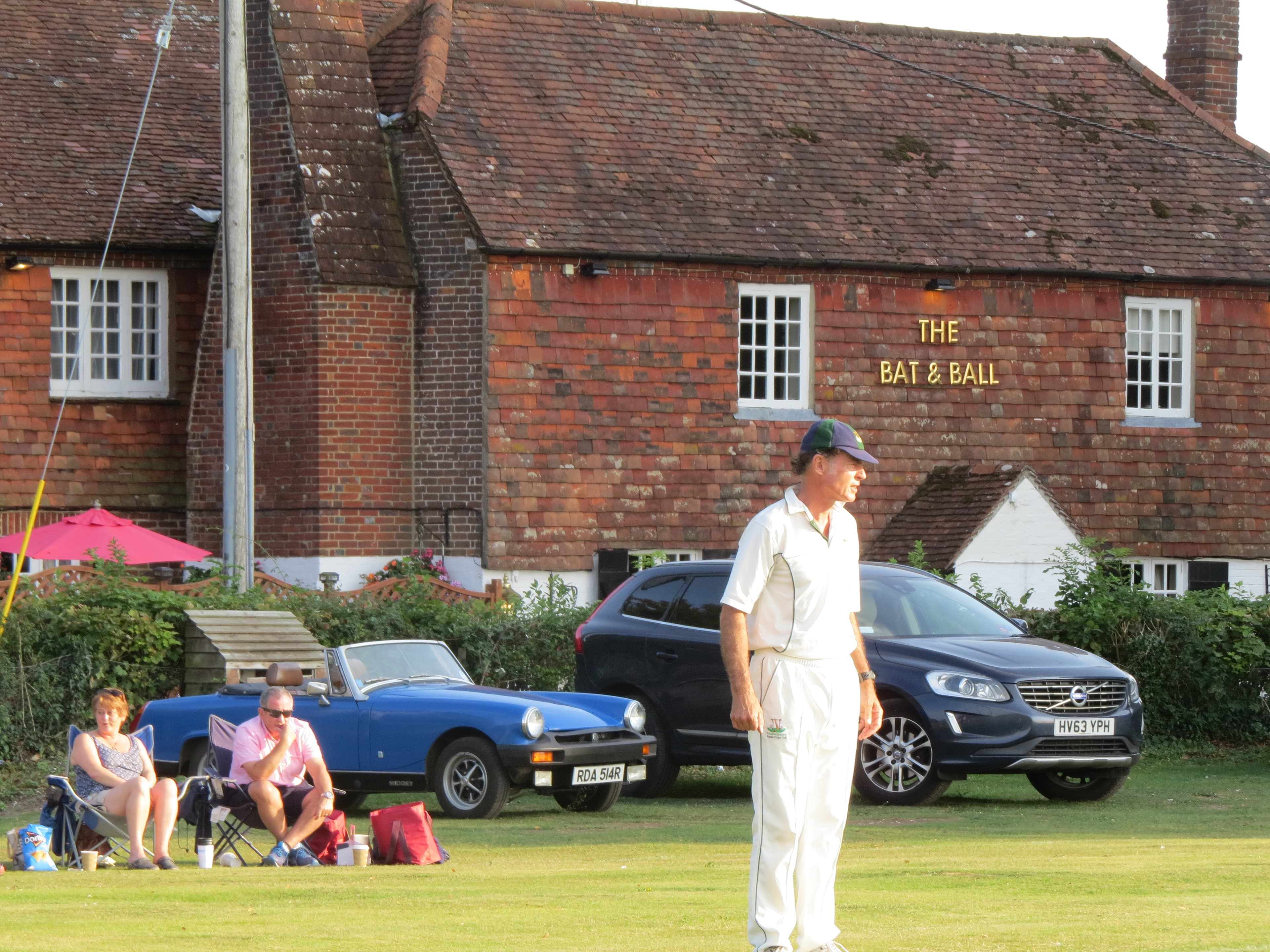 The Bat & Ball inn opposite Broadhalfpenny Down cricket ground