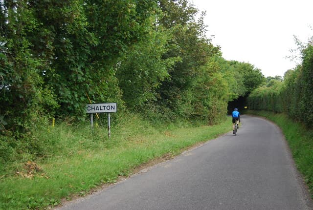 Entering the village of Chalton, near Clanfield